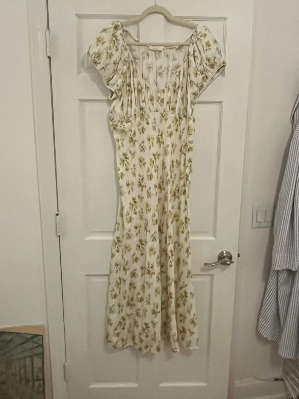 DOEN FLORENCIA DRESS IN GOLD FROLICKING FLORAL XXL - Picture 2 of 5
